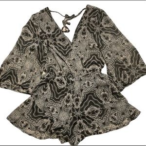 Band of Gypsies Boho Paisley Romper Size M
